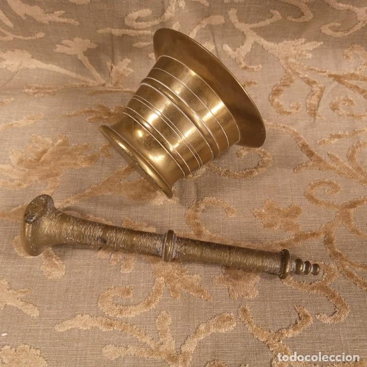 Antig&uuml;edades: Alm&iacute;rez de Bronce con Mazo Antiguo - Foto 5