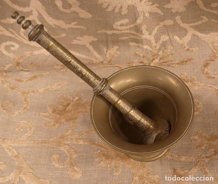 Antig&uuml;edades: Alm&iacute;rez de Bronce con Mazo Antiguo - Foto 7