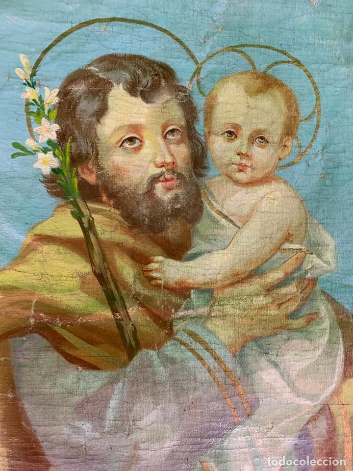 Antig&uuml;edades: -LIENZO RELIGIOSO- - Foto 2