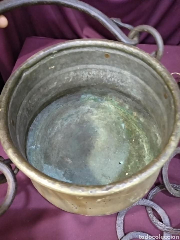 Antig&uuml;edades: Antigua Olla de cobre - Foto 4