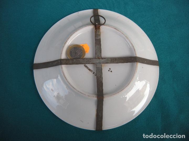 Antig&uuml;edades: PLATO DE LIMOGES ROM&Aacute;NTICO - Foto 3
