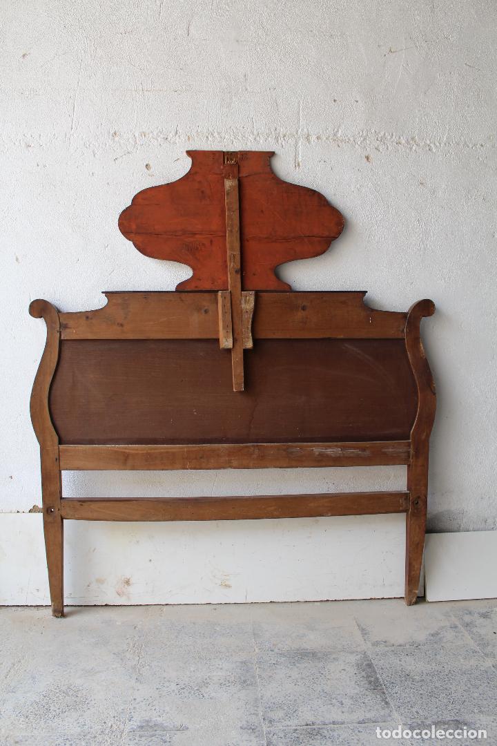 Antig&uuml;edades: cama antigua con marqueteria para restaurar - Foto 5