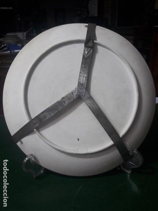 Antig&uuml;edades: Plato pintado a mano - Foto 4