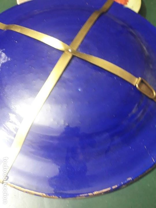 Antig&uuml;edades: Plato de ceramica azul y oro - Foto 5