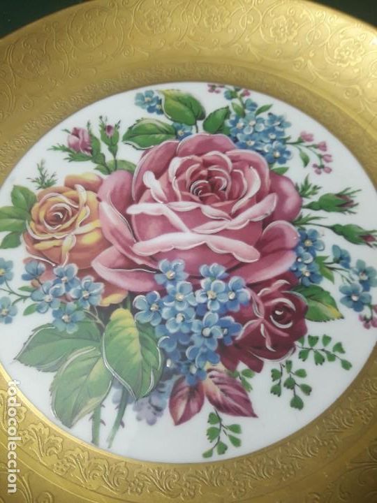 Antig&uuml;edades: Plato porcelana decorado Alem&aacute;n - Foto 2