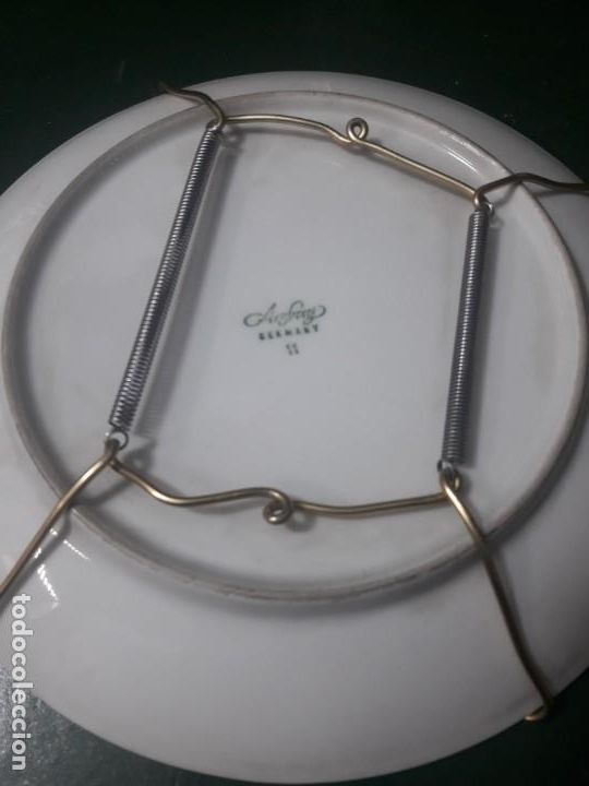 Antig&uuml;edades: Plato porcelana decorado Alem&aacute;n - Foto 3