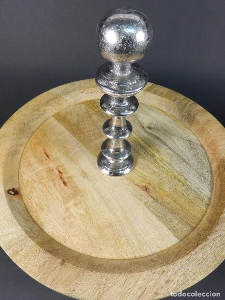 Antig&uuml;edades: FRUTERO DE MADERA Y PELTRE - Foto 3
