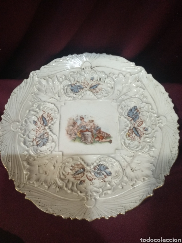 Antig&uuml;edades: Conjunto de 2 platos de ceramica - Foto 2
