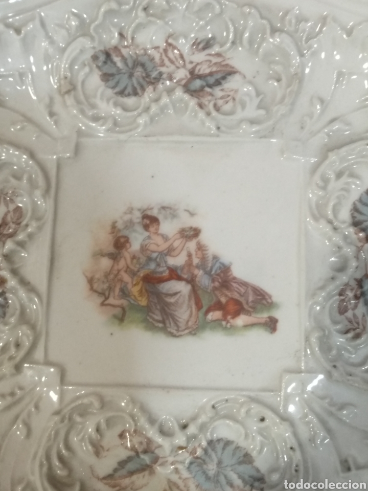 Antig&uuml;edades: Conjunto de 2 platos de ceramica - Foto 3