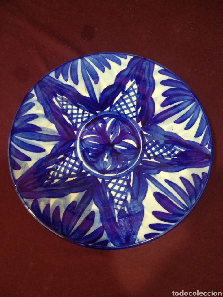 Antig&uuml;edades: Plato de ceramica Talavera - Foto 1