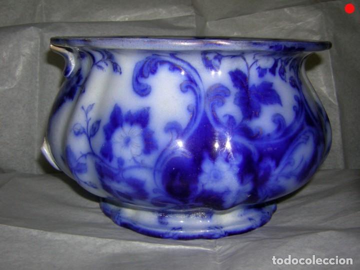 Antig&uuml;edades: ORINAL DEL S XIX EN AZUL COBALTO - Foto 3