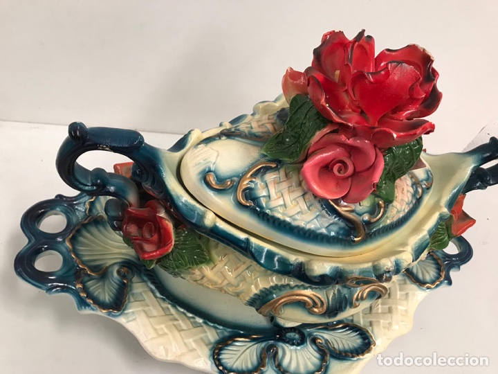 Antig&uuml;edades: Sopera de porcelana de lujo - Foto 2