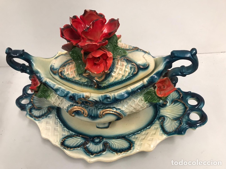 Antig&uuml;edades: Sopera de porcelana de lujo - Foto 3