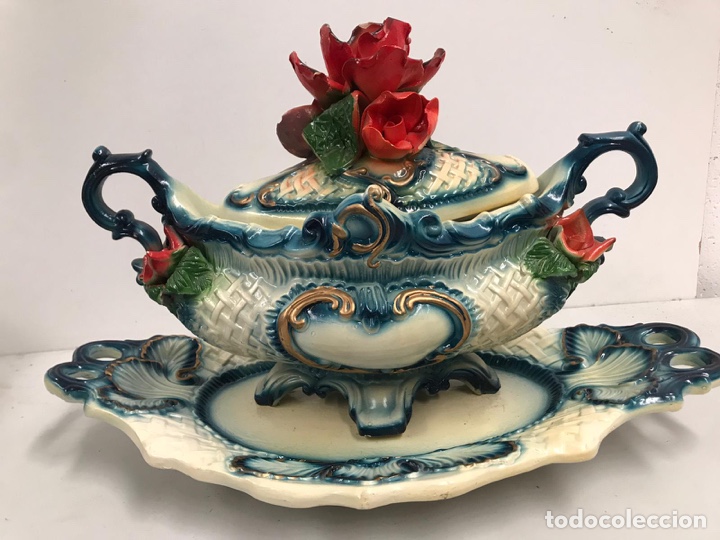 Antig&uuml;edades: Sopera de porcelana de lujo - Foto 4