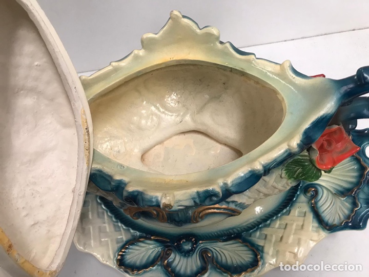 Antig&uuml;edades: Sopera de porcelana de lujo - Foto 5