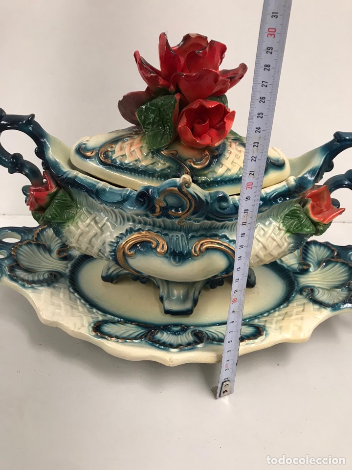 Antig&uuml;edades: Sopera de porcelana de lujo - Foto 10