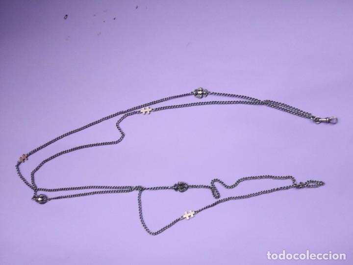 Antig&uuml;edades: ANTIGUA CADENA PLATA ABANICO - Foto 1