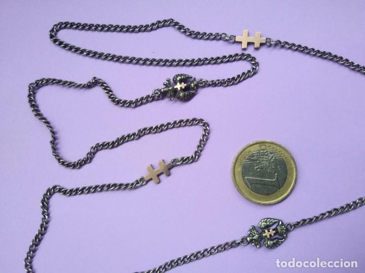 Antig&uuml;edades: ANTIGUA CADENA PLATA ABANICO - Foto 7
