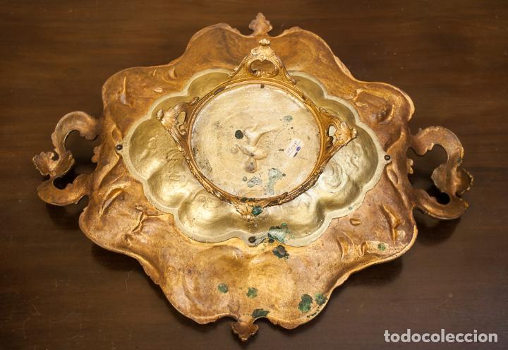 Antig&uuml;edades: MAGN&Iacute;FICO CENTRO DE MESA ISABELINO EN BRONCE - Foto 4