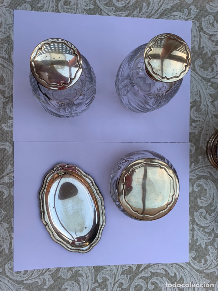 Antig&uuml;edades: JUEGO DE TOCADOR 4 PIEZAS - Foto 10