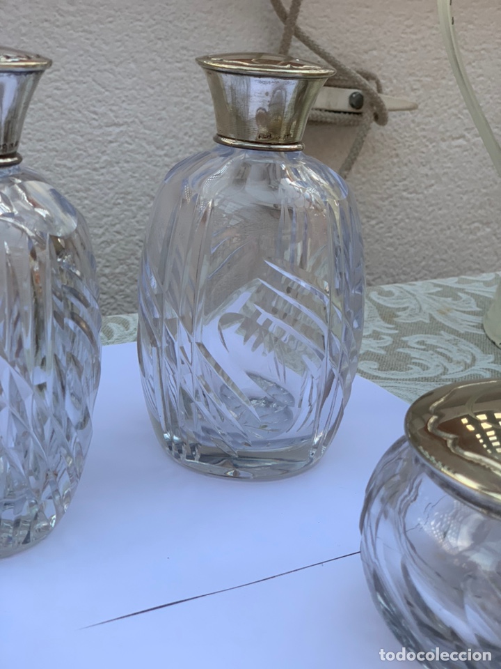 Antig&uuml;edades: JUEGO DE TOCADOR 4 PIEZAS - Foto 13
