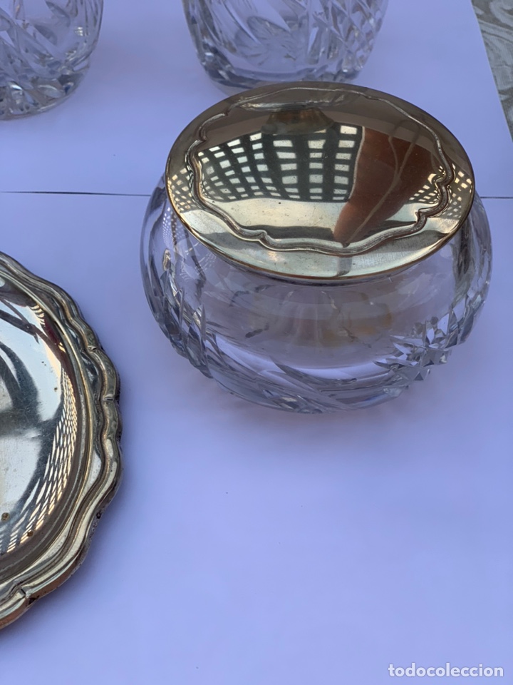 Antig&uuml;edades: JUEGO DE TOCADOR 4 PIEZAS - Foto 14