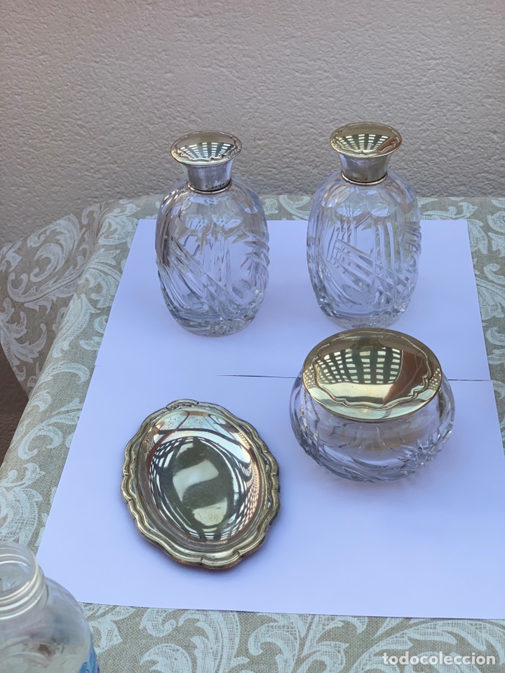 Antig&uuml;edades: JUEGO DE TOCADOR 4 PIEZAS - Foto 16