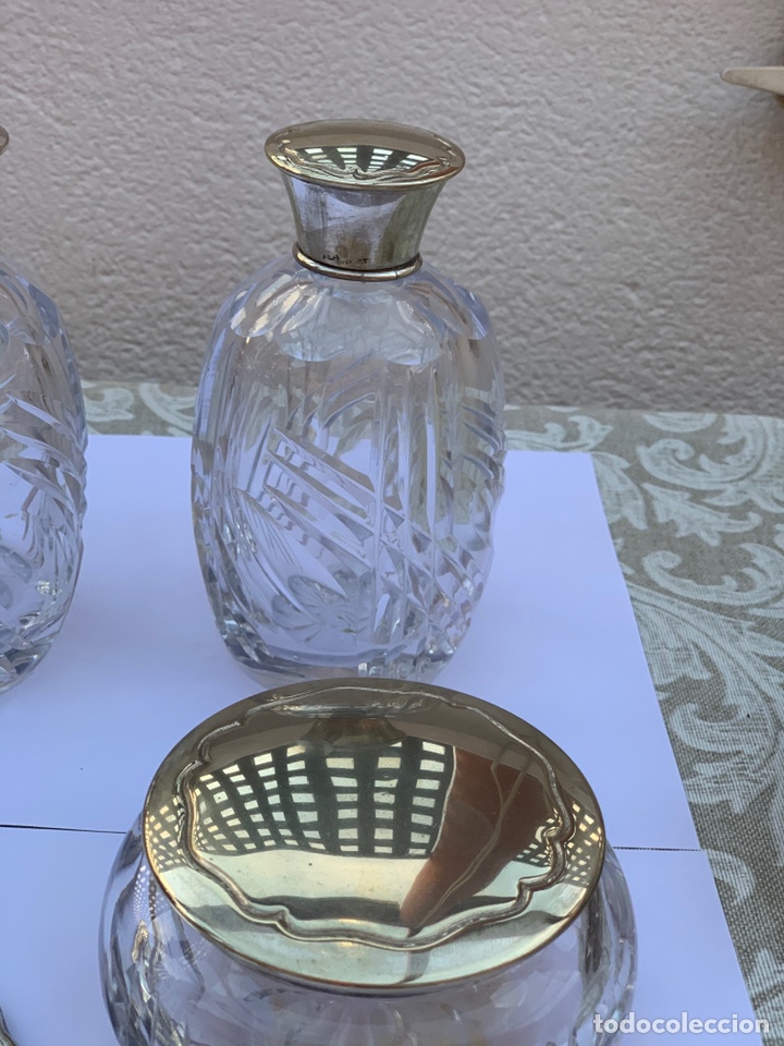 Antig&uuml;edades: JUEGO DE TOCADOR 4 PIEZAS - Foto 17