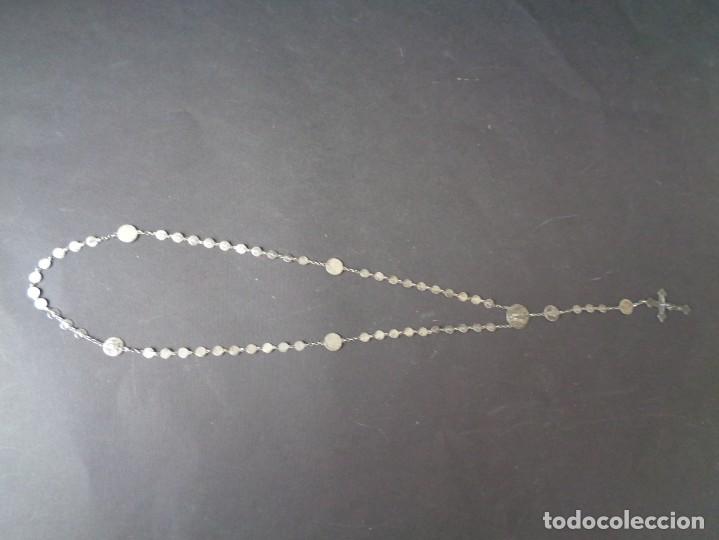 Antig&uuml;edades: ROSARIO DE PLATA CON LA VIRGEN DE COVADONGA - Foto 1