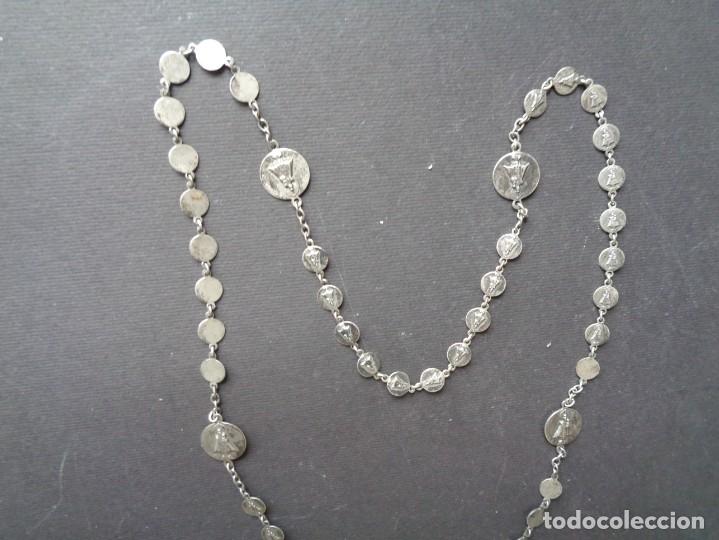 Antig&uuml;edades: ROSARIO DE PLATA CON LA VIRGEN DE COVADONGA - Foto 3