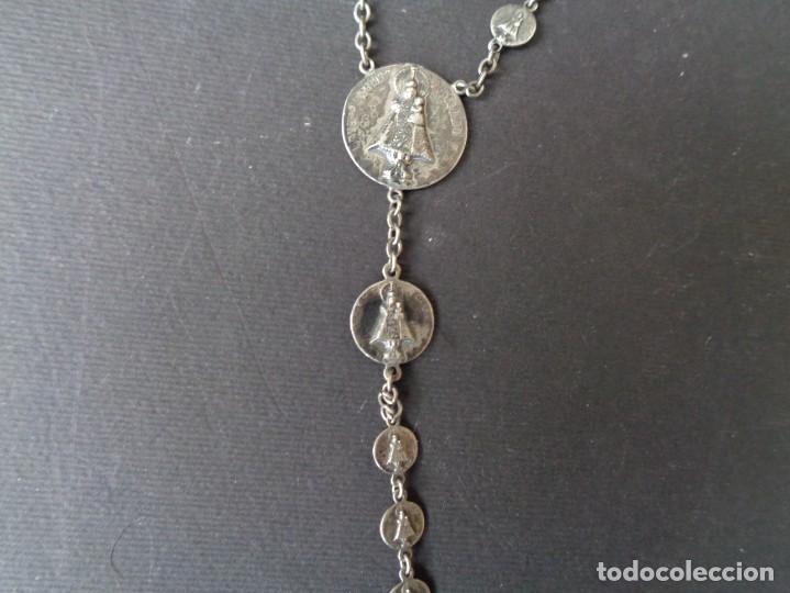 Antig&uuml;edades: ROSARIO DE PLATA CON LA VIRGEN DE COVADONGA - Foto 7