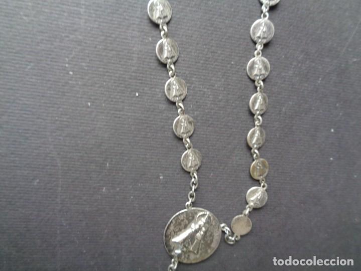 Antig&uuml;edades: ROSARIO DE PLATA CON LA VIRGEN DE COVADONGA - Foto 9