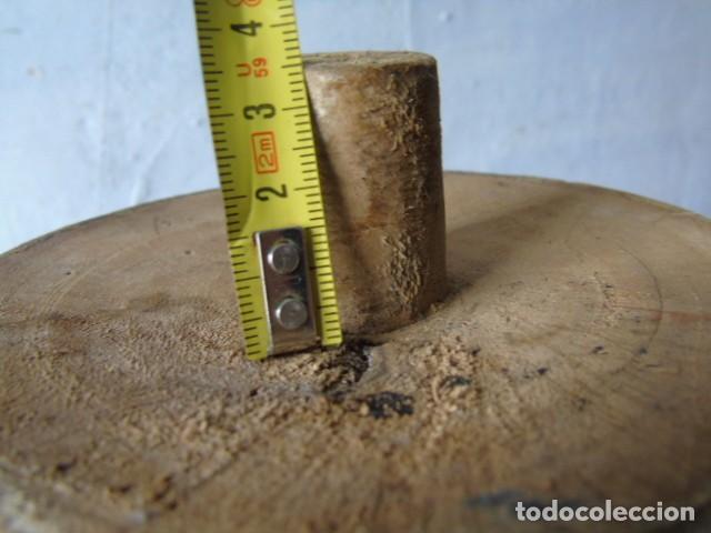Antig&uuml;edades: POMO BOLA DE ARRANQUE DE ESCALERA boa de madera - Foto 7