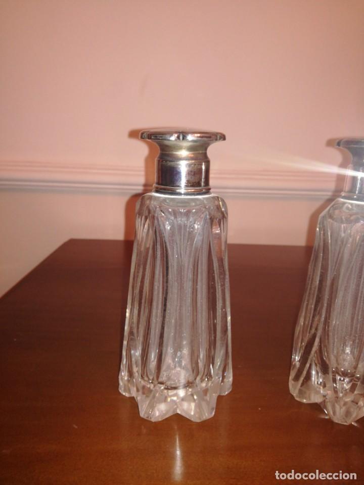 Antig&uuml;edades: Pareja de tarros botes perfumeros tocador - Foto 2