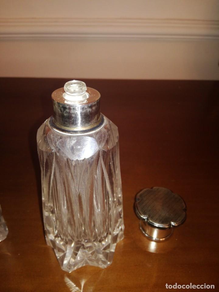 Antig&uuml;edades: Pareja de tarros botes perfumeros tocador - Foto 5
