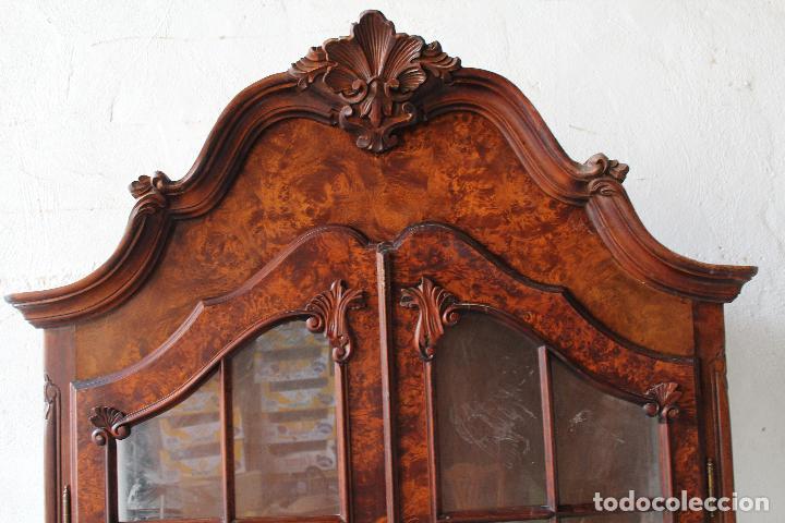 Antig&uuml;edades: vitrina de madera para restaurar - Foto 6