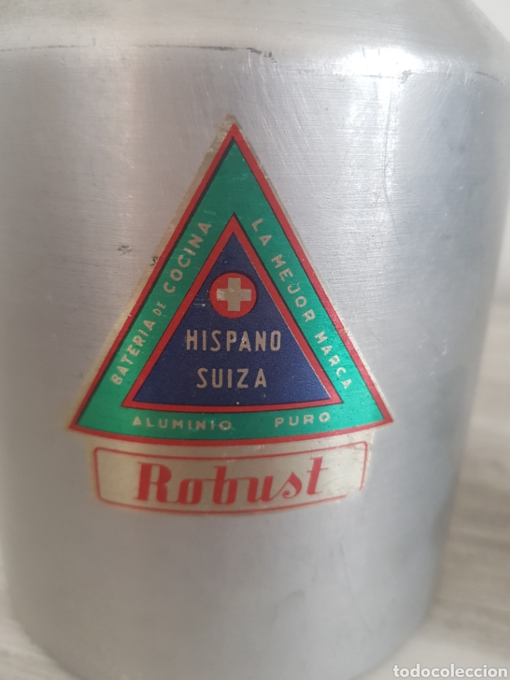 Antig&uuml;edades: Lechera de aluminio ,1,5L. Robust Hispano Suiza - Foto 3
