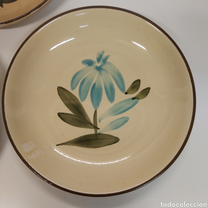 Antig&uuml;edades: 5 Platos ceramica para colgar - Foto 2