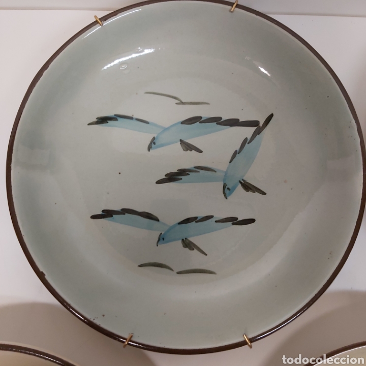 Antig&uuml;edades: 5 Platos ceramica para colgar - Foto 6