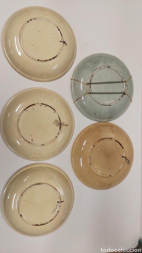 Antig&uuml;edades: 5 Platos ceramica para colgar - Foto 7