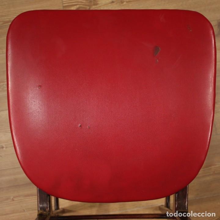 Antigüedades: 4 sillas de diseño italiano en piel sintética - Foto 6 - 201282365