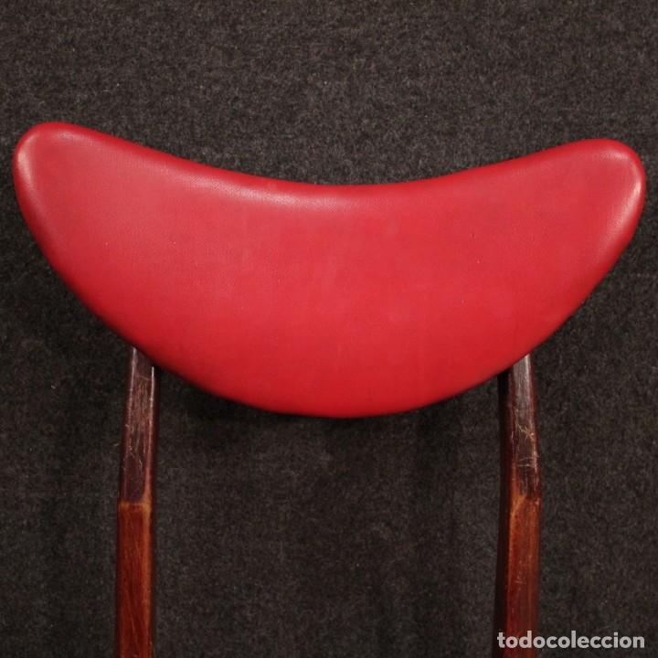 Antigüedades: 4 sillas de diseño italiano en piel sintética - Foto 7 - 201282365