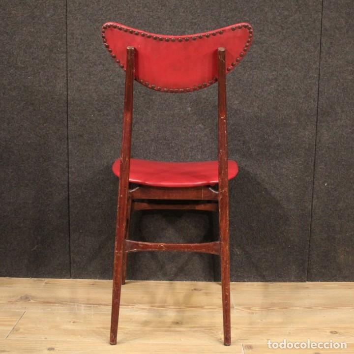 Antigüedades: 4 sillas de diseño italiano en piel sintética - Foto 8 - 201282365