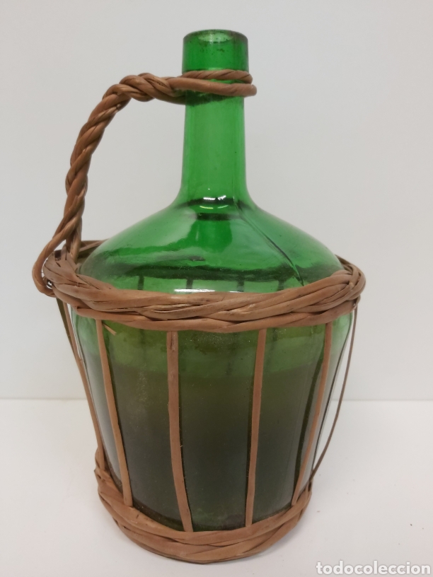 Antig&uuml;edades: Botella garrafa de crital 2 litros - Foto 2