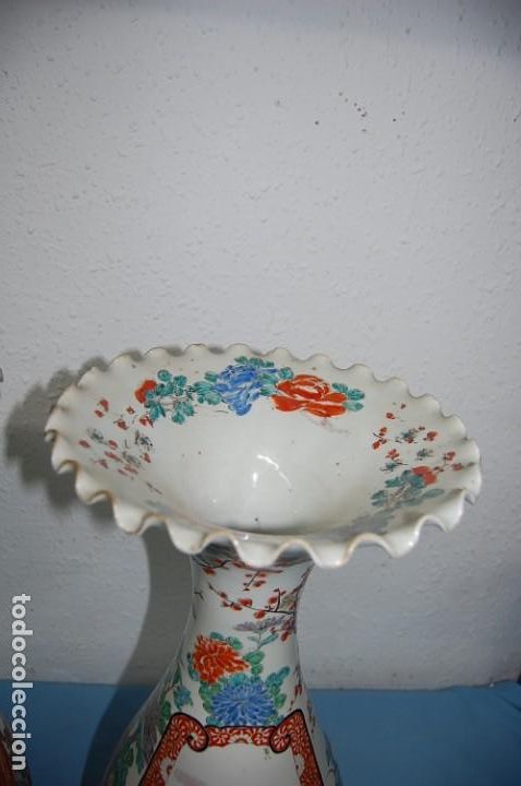 Antig&uuml;edades: PAREJA DE JARRONES EN PORCELANA ORIENTAL - Foto 6