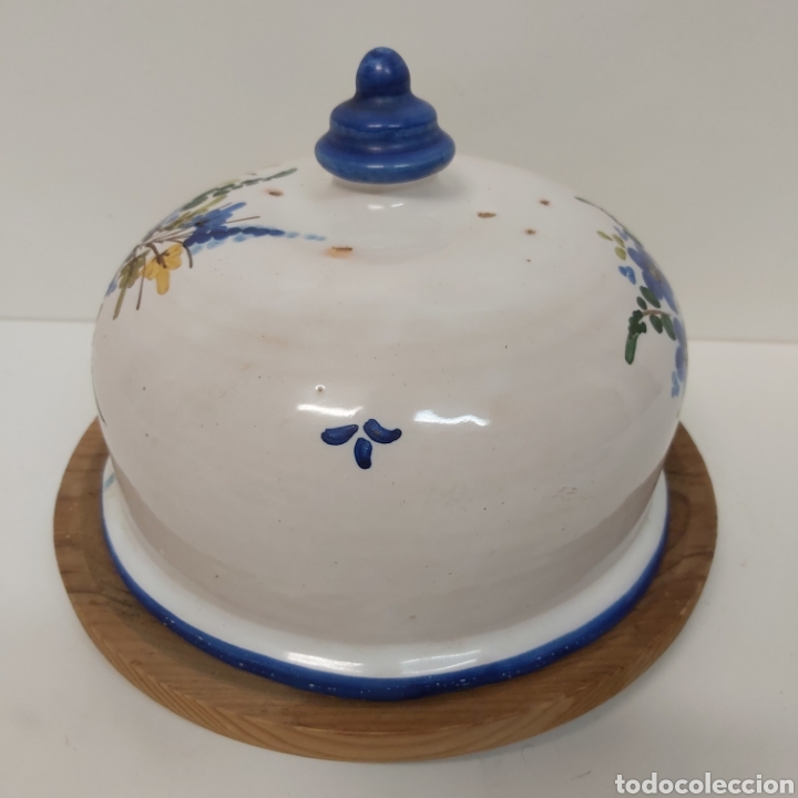Antig&uuml;edades: Quesera ceramica madera - Foto 4