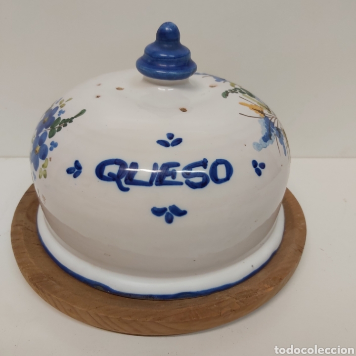 Antig&uuml;edades: Quesera ceramica madera - Foto 1