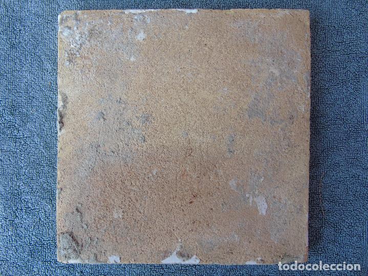 Antig&uuml;edades: ANTIGUO AZULEJO BLANCO Y AZUL - Foto 2
