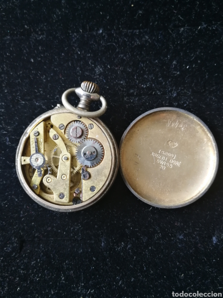 Antig&uuml;edades: Reloj de bolsillo esmalte, granate y turquesa - Foto 5