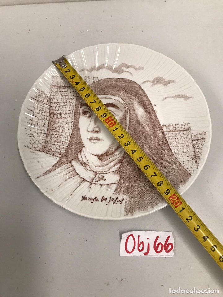 Antig&uuml;edades: Teresa de jesus plato decorativo - Foto 3